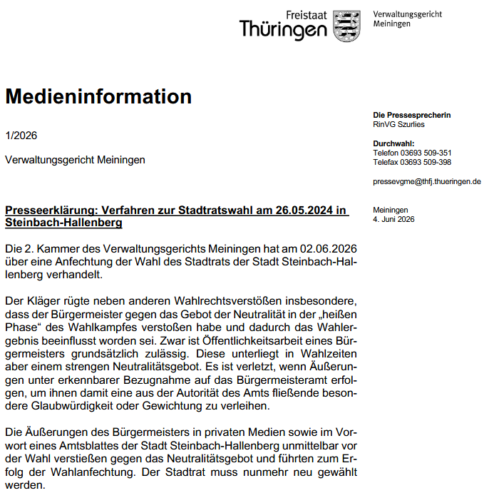 Presseinformation-des-VG-Meiningen-zur-Wahlanfechtung-Steinbach-Hallenberg